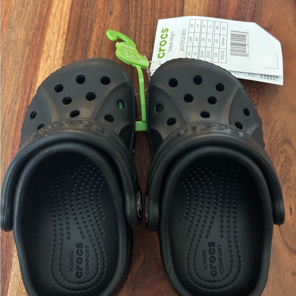 Crocs Kids Black Clogs